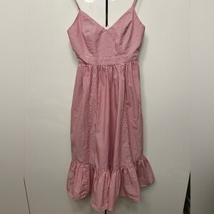 J. Crew Red Stripes Summer Dress